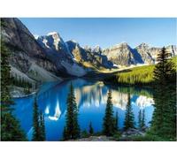 Puzzle Adulte 500 Pieces Canada lac en Alberta - Set Collection Paysage et Montagne + Carte Tigre