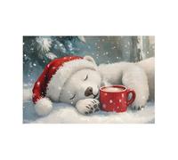 Puzzle Adulte 500 Pièces Chien Animal des Neiges 52 x 38 cm Puzzles pour Adultes Jeu éducatif Puzzle Impossible Puzzles 500 Pièces Adultes