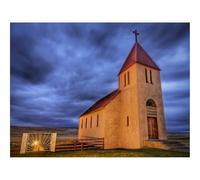 Puzzle Adulte 500 Pièces, Décoration Intérieure-Chapelle,Temple,Terrain Vague,Terrain Vague 52x38cm