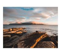 Puzzle Adulte 500 Pièces, Décoration Intérieure-Rochers,Pierres,mer,Brouillard,Nuages,Horizon 52x38cm