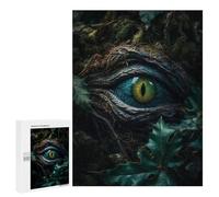 Puzzle adulte 500 pièces Forest Dragons Emerald Eye Enigma pour adultes, jeux de pensée, cadeaux pour femmes, cadeaux pour amis et famille, 500 pièces