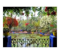 Puzzle Adulte 500 Pièces,Jeu De Société-Balcon,Fleurs,Pots 52x38cm