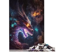 Puzzle Adulte 500 pièces Le Dragon Ancien Arc-en-Ciel Puzzles en Bois pour Adultes et Adolescents Jeux éducatifs à Domicile Jouets DIY 500 pièces (52 x 38 cm)