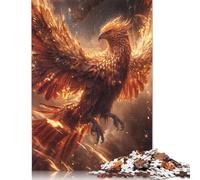 Puzzle Adulte 500 pièces, Phénix de feu, Conte de fées, Puzzle pour Adultes et Adolescents, 500 pièces (52 x 38 cm)