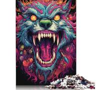 Puzzle Adulte 500 pièces Puzzle Bête colorée Puzzles Jouets éducatifs Jeux Décoration familiale 500 pièces (52x38cm)