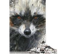 Puzzle Adulte 500 pièces Wild Gaze, Jeu de Puzzle en Bois pour Adolescents, 500 pièces (52 x 38 cm)