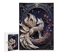 Puzzle adulte 500 puzzles Fantasy Nine Tailed Fox puzzle adulte jeu de pensée analyse et logique interaction parent-enfant 500 pièces