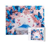 Puzzle Adulte 5000 Pièces Butterfly Mont Fuji 156 x 105cm Puzzles pour Adultes Jeu éducatif Défi Jouets 5000 Pièces Puzzles pour Enfants, Puzzle de Bricolage Coloré pour la Décor de la Maison m-342