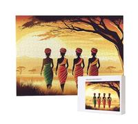Puzzle Adulte 5000 Pièces Femme Africaine Puzzles pour Adultes Jeu éducatif Défi Jouets 5000 Pièces Puzzles pour Adultes Enfants, Puzzle de Bricolage Coloré pour la Décor de la Maison 156x105cm l-188