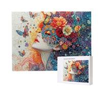Puzzle Adulte 5000 Pièces Fleurs pour Femmes Puzzles pour Adultes Jeu éducatif Défi Jouets 5000 Pièces Puzzles pour Enfants, Puzzle de Bricolage Coloré pour la Décor de la Maison 156x105cm l-654