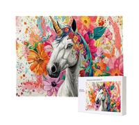 Puzzle Adulte 5000 Pièces La Licorne 156 x 105cm Puzzles pour Adultes Jeu éducatif Défi Jouets 5000 Pièces Puzzles pour Adultes Enfants, Puzzle de Bricolage Coloré pour la Décoration de la Maison m188
