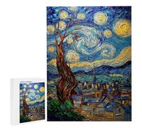 Puzzle Adulte 5000 Pièces Le Village étoilé 156 x 105cm Puzzles pour Adultes Jeu éducatif Défi Jouets 5000 Pièces Puzzles pour Enfants, Puzzle de Bricolage Coloré pour la Décor de la Maison m-890