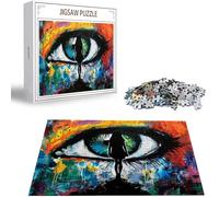 Puzzle Adulte 5000 Pièces Puzzle Couleur Puzzles pour Adultes de Qualité Supérieure, Œil Puzzles Classiques, DIY Jeu D'Intelligence De l'art de la Décoration Moderne Maison Jeu 2025 Cadeau Noël H-6146