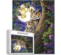 Puzzle Adulte 5000 Pièces Puzzle Lune Puzzles pour Adultes de Qualité Supérieure, Hibou Puzzles Classiques, DIY Jeu D'Intelligence De l'art de la Décoration Moderne Maison Jeu 2025 Cadeau Noël H-224