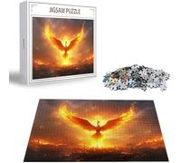 Puzzle Adulte 5000 Pièces Puzzle Phénix Puzzles pour Adultes de Qualité Supérieure, Paysage Puzzles Classiques, DIY Jeu D'Intelligence De l'art de la Décoration Moderne Maison Jeu Cadeau Noël H-2141