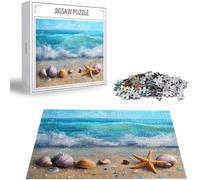 Puzzle Adulte 5000 Pièces Puzzle Plage Puzzles pour Adultes de Qualité Supérieure, Coquille Puzzles Classiques, DIY Jeu D'Intelligence De l'art de la Décoration Moderne Maison Jeu Cadeau Noël H-5273