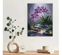 Puzzle Adulte 60 Pièces 40x28 cm Puzzles pour Adultes Jeu éducatif Défi Jouets 60 pièces Puzzles pour Adulte Familial Parfait - Rivière des Plantes d'orchidées