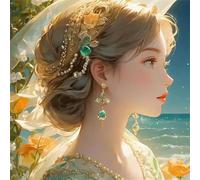 Puzzle Adulte 60 Pieces, Puzzles Classiques Qualité Supérieure Fille de la Cour Mer, Bricolage Divertissement Créatif Jeux, Puzzles pour la Décoration Maison Cadeau