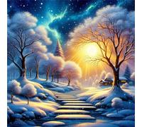 Puzzle Adulte 60 Pieces, Puzzles Classiques Qualité Supérieure Paysage d’Hiver enneigé, Bricolage Divertissement Créatif Jeux, Puzzles pour la Décoration Maison Cadeau