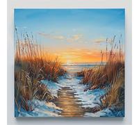 Puzzle Adulte 60 Pieces, Puzzles Classiques Qualité Supérieure Plage d’Hiver Lever du Soleil, Bricolage Divertissement Créatif Jeux, Puzzles pour la Décoration Maison Cadeau
