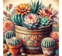Puzzle Adulte 60 Pieces, Puzzles Classiques Qualité Supérieure Plantes succulentes, Bricolage Divertissement Créatif Jeux, Puzzles pour la Décoration Maison Cadeau