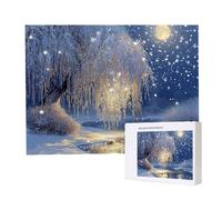 Puzzle Adulte 6000 Pièces Arbres d'hiver Puzzles pour Adultes Jeu éducatif Défi Jouets 6000 Pièces Puzzles pour Adultes Enfants, Puzzle de Bricolage Coloré pour la Décor de la Maison 179x105cm l-137