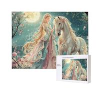 Puzzle Adulte 6000 Pièces Femme Cheval 179x105cm Impossible Difficile Défiant, Puzzles pour Adultes Jeu éducatif Défi Jouets 6000 Pièces Puzzles pour Adultes, Divertissement Créatif Cadeau u-582