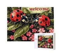 Puzzle Adulte 6000 Pièces Fleurs coccinelles 179x105cm Impossible Difficile Défiant, Puzzles pour Adultes Jeu éducatif Défi Jouets 6000 Pièces Puzzles pour Adultes, Divertissement Créatif Cadeau u-340