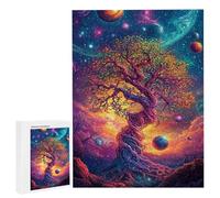 Puzzle Adulte 6000 Pièces l'arbre Cosmique 179 x 105cm Puzzles pour Adultes Jeu éducatif Défi Jouets 6000 Pièces Puzzles pour Enfants, Puzzle de Bricolage Coloré pour la Décor de la Maison m-967