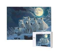 Puzzle Adulte 6000 Pièces Le loup des neiges 179x105cm Impossible Difficile Défiant, Puzzles pour Adultes Jeu éducatif Défi Jouets 6000 Pièces Puzzles pour Adultes, Divertissement Créatif Cadeau u-870