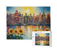 Puzzle Adulte 6000 Pièces Paysage Urbain 179 x 105cm Puzzles pour Adultes Jeu éducatif Défi Jouets 6000 Pièces Puzzles pour Adultes Enfants, Puzzle de Bricolage Coloré pour la Décor de la Maison m-91