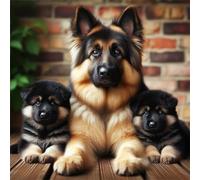 Puzzle Adulte 70 Pièces 16x16 cm Puzzles pour Adultes Jeu éducatif Défi Jouets 70 pièces Puzzles pour Adulte, Puzzle Familial Parfait Animaux Chiens
