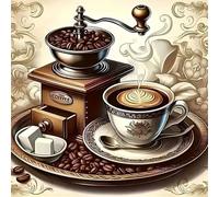 Puzzle Adulte 70 Pièces 16x16 cm Puzzles pour Adultes Jeu éducatif Défi Jouets 70 pièces Puzzles pour Adulte, Puzzle Familial Parfait Café moulu à la Main