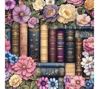 Puzzle Adulte 70 Pièces, Bricolage Puzzle Bibliothèque de pivoines, Puzzles Impossible 70 Pieces, Jeu de Famille Team Building, Cadeau pour Les Amants ou Les Amis, Unique Home Decor