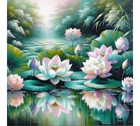 Puzzle Adulte 70 Pièces, Bricolage Puzzle Lotus d'été, Puzzles Impossible 70 Pieces, Jeu de Famille Team Building, Cadeau pour Les Amants ou Les Amis, Unique Home Decor