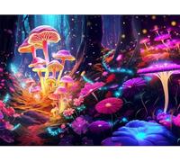 Puzzle Adulte 700 Pièces Champignons Fleurs 52 x 38 cm Puzzles pour Adultes Jeu éducatif Puzzle Impossible Puzzles 700 Pièces Adultes