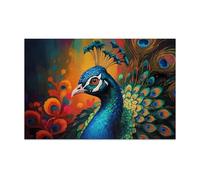 Puzzle Adulte 700 Pièces Paon Animal 52 x 38 cm Puzzles pour Adultes Jeu éducatif Puzzle Impossible Puzzles 700 Pièces Adultes