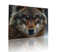 Puzzle Adulte 80 pièces Loup Animal Puzzles Classiques pour Adultes et Enfants à Partir de 6 Ans éducatif Jouets, Qualité Supérieure Mystery Jeu Éducatif Challenge Toy, pour Cadeaux 15x20cm t-420