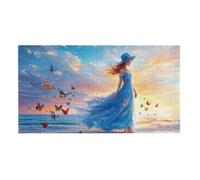 Puzzle Adulte 900 Pièces Femme avec Vue sur la mer 87x34cm Impossible Difficile Défiant, Puzzles pour Adultes Jeu éducatif Défi Jouets 900 Pièces Puzzles pour Adultes, Créatif Cadeau z-308