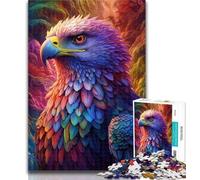 Puzzle Adulte Aigles colorés, 1000 pièces, Jeu éducatif pour Anniversaire, Noël, jusqu'à 14 Ans, 26x38cm