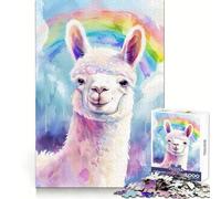 Puzzle Adulte Alpaga Meme 1000 pièces Développe la mémoire Loisirs calmes Bords Nets Cadeau Unique (50x75cm)