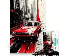 Puzzle Adulte American Muscle 1000 pièces,Jeu de mémoire,Haute précision,activité Manuelle,Exercice Mental Calme à Faire à la Maison (50x75cm)