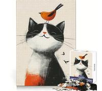 Puzzle Adulte Amitié Animale 1000 pièces Développe la mémoire Loisirs calmes Bords Nets Cadeau Unique (38x52cm)