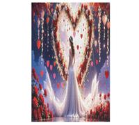 Puzzle Adulte Amour 1000 Pièces pour Enfants À Partir De 12 Ans Puzzles en Bois Casse-tête 78×53cm