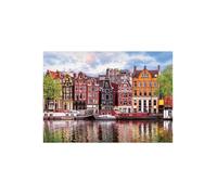 Puzzle Adulte Amsterdam Maisons Dansantes - 1000 Pieces - Educa Collection Ville Et Paysage Pays-Bas - Hollande