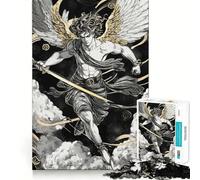 Puzzle Adulte Ange et épée 1000 pièces,Jeu de réflexion,Cadeau,découpe de Haute précision,activité relaxante à Faire en Groupe à l'intérieur (50x75cm)