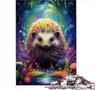 Puzzle Adulte Animal hérisson 1000 pièces Puzzle en Bois pour Adultes Enfants Enfants Jouets éducatifs Taille (50x75 cm)