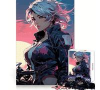 Puzzle Adulte Anime Biker Girl 1000 pièces Développement cérébral Activité de Loisirs Nettoyage et Joie de Noël (50x75cm)