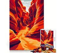 Puzzle Adulte Antelope Canyon Nature 1000 pièces Concentration, Capacité, Évasion paisible, Assemblage, Cadeau Bien pensé (38x52cm)