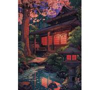 Puzzle Adulte Architecture rétro Anime, DIY Jigsaw Puzzle 1500 pièces Adultes 87x57cm, Divertissement Créatif, Détente & Relaxation Puzzles de Qualité Supérieure Cadeau